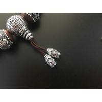 Antique Amulets Sandalwood Beads Bracelet