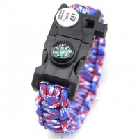 Fire Starter Flint Survival Paracord Bracelet [10 Variants]