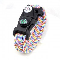 Fire Starter Flint Survival Paracord Bracelet [10 Variants]