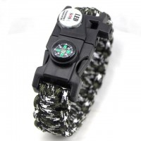 Fire Starter Flint Survival Paracord Bracelet [10 Variants]