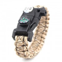 Fire Starter Flint Survival Paracord Bracelet [10 Variants]