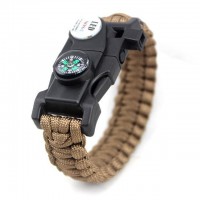 Fire Starter Flint Survival Paracord Bracelet [10 Variants]