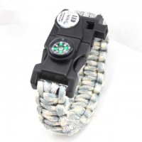 Fire Starter Flint Survival Paracord Bracelet [10 Variants]