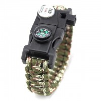 Fire Starter Flint Survival Paracord Bracelet [10 Variants]