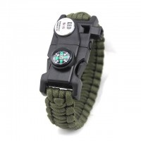 Fire Starter Flint Survival Paracord Bracelet [10 Variants]