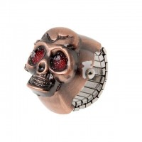 Classic Cool Skull Flip Quartz Watch Finger Ring [8 Variants]