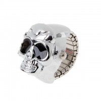 Classic Cool Skull Flip Quartz Watch Finger Ring [8 Variants]