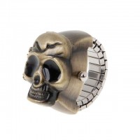 Classic Cool Skull Flip Quartz Watch Finger Ring [8 Variants]