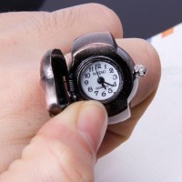 Classic Cool Skull Flip Quartz Watch Finger Ring [8 Variants]