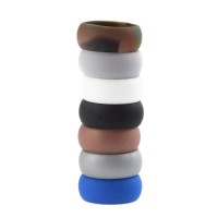 Active Leisure Sports Metallic Silicone Ring [Set of 7]