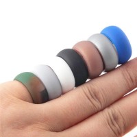 Active Leisure Sports Metallic Silicone Ring [Set of 7]