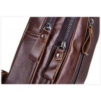 Water-resistant Leather Chest Sling Crossbody Bags [3 Variants]