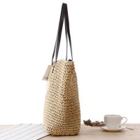 Casual Recycled-Straw Neutral Tote Bag [4 Variants]