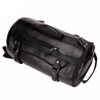 Leather Rolling Duffel Bag