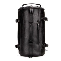 Leather Rolling Duffel Bag